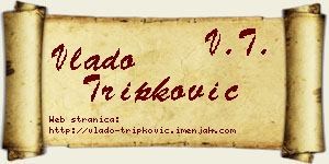 Vlado Tripković vizit kartica